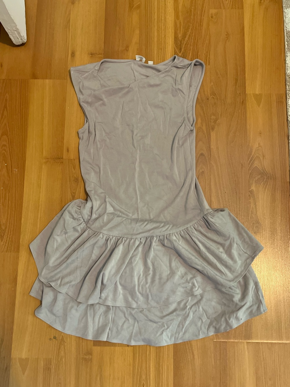 Wilfred Light Gray Tiered Ruffle Dress - Picture 3 of 4